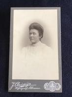 CDV, Dame, J. CHRISPIJN, ALKMAAR, Carte de Visite, Ophalen of Verzenden, Voor 1940, Gebruikt, Foto