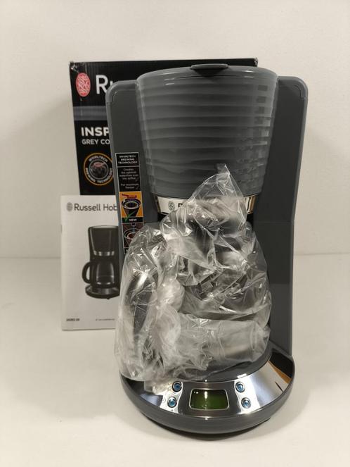 Russell Hobbs Inspire Grey Koffiezetapparaat (NIEUW), Witgoed en Apparatuur, Koffiezetapparaten, Nieuw, Gemalen koffie, Koffiemachine