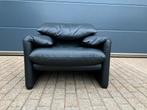 Recente Cassina Maralunga 1zit origineel Zwart leder ZGAN!, Huis en Inrichting, Ophalen of Verzenden, Zo goed als nieuw, 75 tot 100 cm
