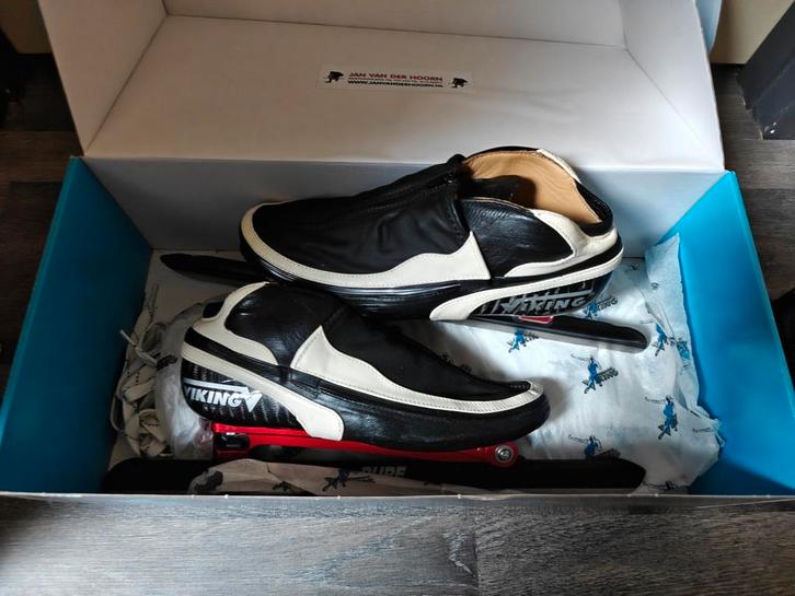 Viking nagano gold 5.0 maat 43, Sport en Fitness, Schaatsen, Zo goed als nieuw, Noren, Viking, Klapschaats, Ophalen