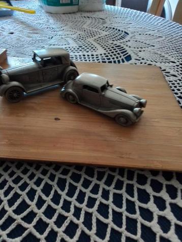 Tinnen Auto's - Vintage Decoratie 10 cm beschikbaar voor biedingen