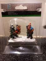 Kerstdorp figuur spelende kinderen, Ophalen of Verzenden, Zo goed als nieuw