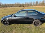 BMW 3-Serie 325TI compact E46 AUT 2002 Xenon Zwart, Auto's, BMW, Automaat, Achterwielaandrijving, 74 €/maand, Zwart