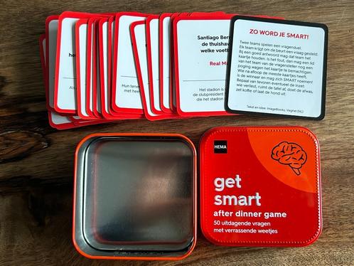 Kastopruiming ..... get smart after dinner game nieuwstaat, Hobby en Vrije tijd, Gezelschapsspellen | Kaartspellen, Zo goed als nieuw