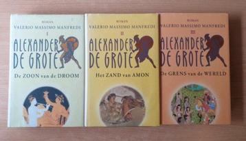 Valerio Massimo Manfredi - 3x Alexander de Grote (HC + omsla beschikbaar voor biedingen