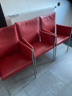 Leren stoelen, Huis en Inrichting, Fauteuils, Ophalen, Zo goed als nieuw
