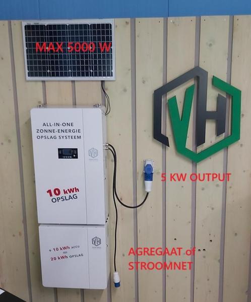 Thuisbatterij 10kWh met ingebouwde inverter/omvormer *demo*, Doe-het-zelf en Verbouw, Zonnepanelen en Toebehoren, Zo goed als nieuw