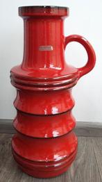 1960 Rood Space Age Pop Art Kruik Vaas SCHEURICH Keramik, Antiek en Kunst, Antiek | Vazen, Ophalen of Verzenden