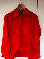 Rode katoenen blouse, Kleding | Heren, Carnavalskleding en Feestkleding, Gedragen, Carnaval, Maat 48/50 (M), Ophalen of Verzenden