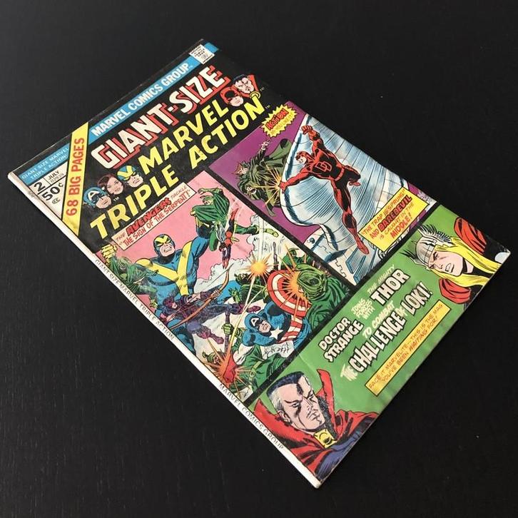 Giant-Size Marvel Triple Action Vol.1 #2 (1975) GD/VG (3.0), Boeken, Strips | Comics, Gelezen, Eén comic, Amerika, Ophalen of Verzenden