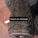 Vintage Upcycled Vloerlamp van een Behangdrukrol, Gebruikt, Vintage, Ophalen of Verzenden, 150 tot 200 cm