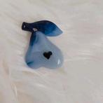 Vintage broche peer., Ophalen of Verzenden, Zo goed als nieuw, Blauw, Overige materialen