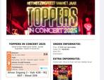 2 kaartjes voor de toppers, Tickets en Kaartjes, Evenementen en Festivals, Twee personen
