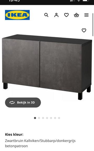 Besta dressoir grijs/ antraciet/ zwart IKEA - afbeelding 4