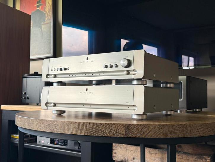 Parasound P5 + A23, Audio, Tv en Foto, Versterkers en Receivers, Zo goed als nieuw, Stereo, 120 watt of meer, Overige merken, Ophalen of Verzenden
