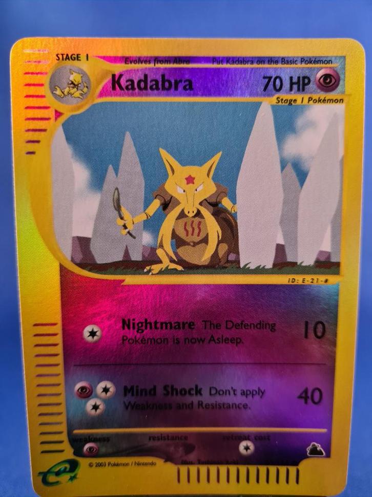 Kadabra 69/144 - Skyridge (Reverse Holo), Hobby en Vrije tijd, Verzamelkaartspellen | Pokémon, Gebruikt, Verzenden