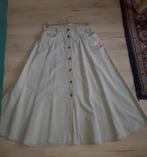 Vintage, rok, maat 42, beige, maxi., Kleding | Dames, Rokken, Beige, Maat 42/44 (L), Ophalen of Verzenden, Onder de knie