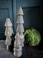 Set van 3 houten kerstbomen met kettinkje sober,landelijk, Nieuw, Ophalen of Verzenden, X, X