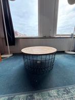 Industriële Ronde Salontafel - Hout & Metaal - weg ivm reis, Ophalen, 50 tot 100 cm, Rond, 50 tot 100 cm