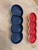 Tupperware schalen blauw en rood, Ophalen, Nieuw, Rood, Schaal