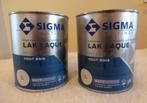 sigma verf binnenlak, wit RAL 9010 mat, 2 x 750 ml, Nieuw!, Wit, Nieuw, Ophalen of Verzenden, Verf
