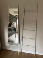 Stijlvolle Staande Kapstok Ladder en Spiegel, Huis en Inrichting, Woonaccessoires | Kapstokken, Ophalen, Zo goed als nieuw, Metaal