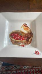 Handbeschilderd 4 kant bord kerst nieuw, Ophalen of Verzenden, Nieuw