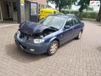 Mazda 323 1.6i airco, motor loopt goed, Auto diversen, Schadeauto's, Blauw, Handgeschakeld, 1598 cc, Benzine