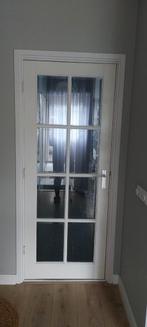 deur met geslepen glas, Doe-het-zelf en Verbouw, Deuren en Horren, Ophalen, Gebruikt, Binnendeur, Glas