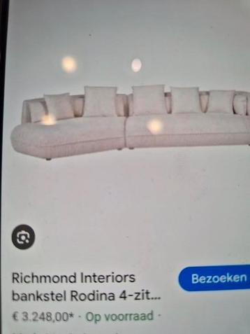 Richmond showmodellen magazijn verkoop banken fauteuils etc beschikbaar voor biedingen