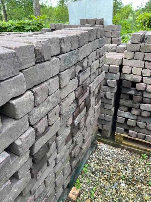 Oude hardgebakken dikformaat 7 duimers 12 m2, Tuin en Terras, Tegels en Klinkers, Gebruikt, Klinkers, Beton, 10 m² of meer, Ophalen