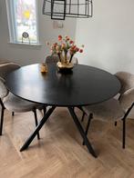 Ronde eettafel, Huis en Inrichting, Ophalen, Gebruikt, 100 tot 150 cm, Rond