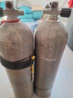 Duik fles lins rechts kraan alu, Watersport en Boten, Duiken, Ophalen of Verzenden, Zo goed als nieuw, Duikfles