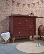 Vintage commode met lades kleur Merlot Mania Lab paint, 50 tot 70 cm, Josièfine Vintage Line, Ophalen of Verzenden, Zo goed als nieuw