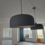 Hanglamp blauw/grijs 2 stuks, Huis en Inrichting, Lampen | Hanglampen, Ophalen, Zo goed als nieuw, Metaal, Minder dan 50 cm