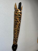 Houtsnijwerk masker Aziatisch oosters Indonesie handwerk 1m, Antiek en Kunst, Ophalen of Verzenden