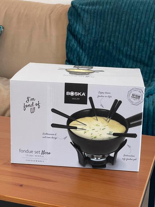Boska Fondue Set Nero - 1.3 L, Witgoed en Apparatuur, Fonduesets, Nieuw, Brander, Ophalen of Verzenden