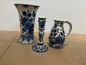 Delfstblauw set van 3 beschikbaar voor biedingen
