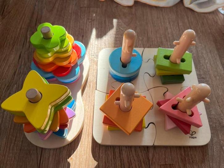 Hape puzzel 2x Sinterklaas Hout zo goed als nieuw!, Kinderen en Baby's, Speelgoed | Kinderpuzzels, Zo goed als nieuw, 10 tot 50 stukjes