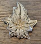 Zilveren filigrain broche in bloemmotief, 4 tot 7 cm, Ophalen of Verzenden, Zo goed als nieuw, Dorcaswinkelkapelle@dorcas.nl