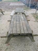 Houten Picknicktafel / Picknickbank, Ophalen, Gebruikt, Inklapbaar, Rechthoekig
