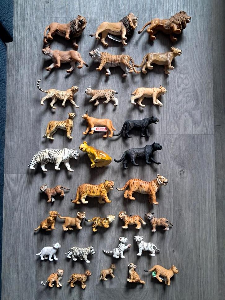 Schleich Wilde Dieren Katachtigen Collectie, Kinderen en Baby's, Speelgoed | Actiefiguren, Zo goed als nieuw, Ophalen of Verzenden