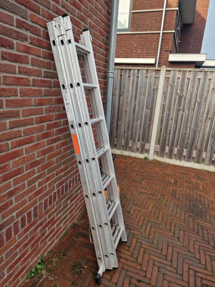 Altrex ladder 3x7 - Inschuifladder 40047, Doe-het-zelf en Verbouw, Ladders en Trappen, 4 meter of meer, Ophalen