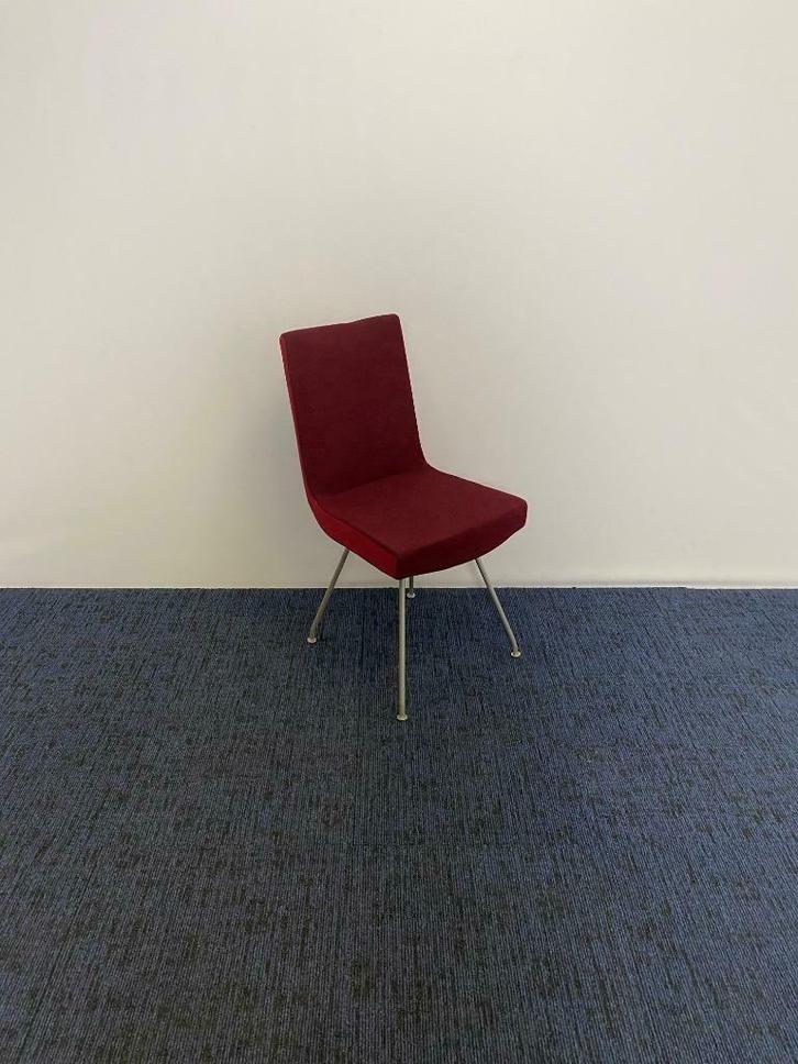 Vergaderstoel Montis Jim, bordeaux rood / rood, stof, Huis en Inrichting, Stoelen, Gebruikt, Eén, Stof, Rood, Ophalen
