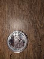 Zilveren Gulden - Koningin Wilhelmina replica echt zilver, 1 gulden, Zilver, Ophalen of Verzenden, Koningin Wilhelmina