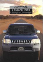 Brochure Toyota LandCruiser Challenger en Customwagon 1997, Ophalen of Verzenden, Gelezen, Toyota