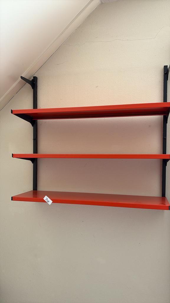 Vintage/Retro Tomado Wandrek met 3 Planken, Huis en Inrichting, Kasten | Stellingkasten, Gebruikt, Ophalen