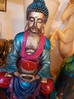 Boeddha beeld met kaarshouder, Ophalen of Verzenden, Zo goed als nieuw