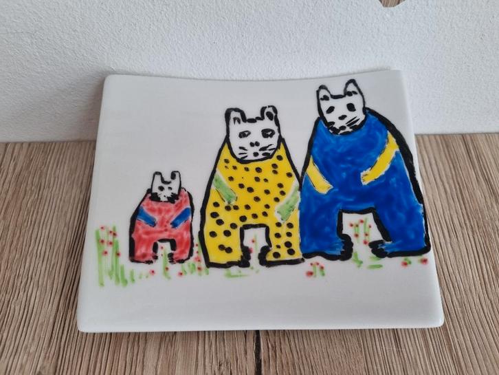 Prachtig Vintage Serveer schaaltje Kat Poes maxwell williams, Verzamelen, Porselein, Kristal en Bestek, Gebruikt, Bord of Schaal