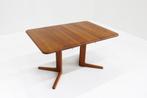 Vintage Deense uitschuifbare eettafel tafel teak jaren 60, Ophalen, 100 tot 150 cm, Teakhout, 50 tot 100 cm